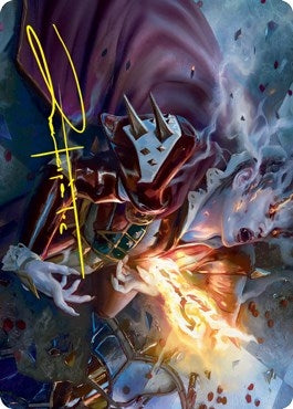 Flame-Blessed Bolt Art Card (Gold-Stamped Signature) (44) [ASVOW] - MTG Single
