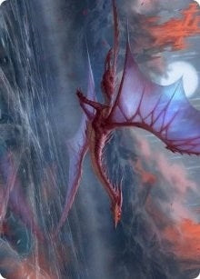 Manaform Hellkite Art Card (46) [ASVOW] - MTG Single
