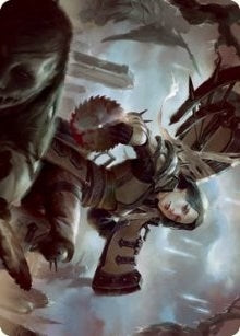 Sawblade Slinger Art Card (54) [ASVOW] - MTG Single