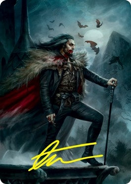Dracula Blood Immortal Art Card (Gold-Stamped Signature) (71) [ASVOW] - MTG Single
