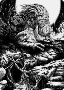 Grolnok the Omnivore Art Card (77) [ASVOW] - MTG Single