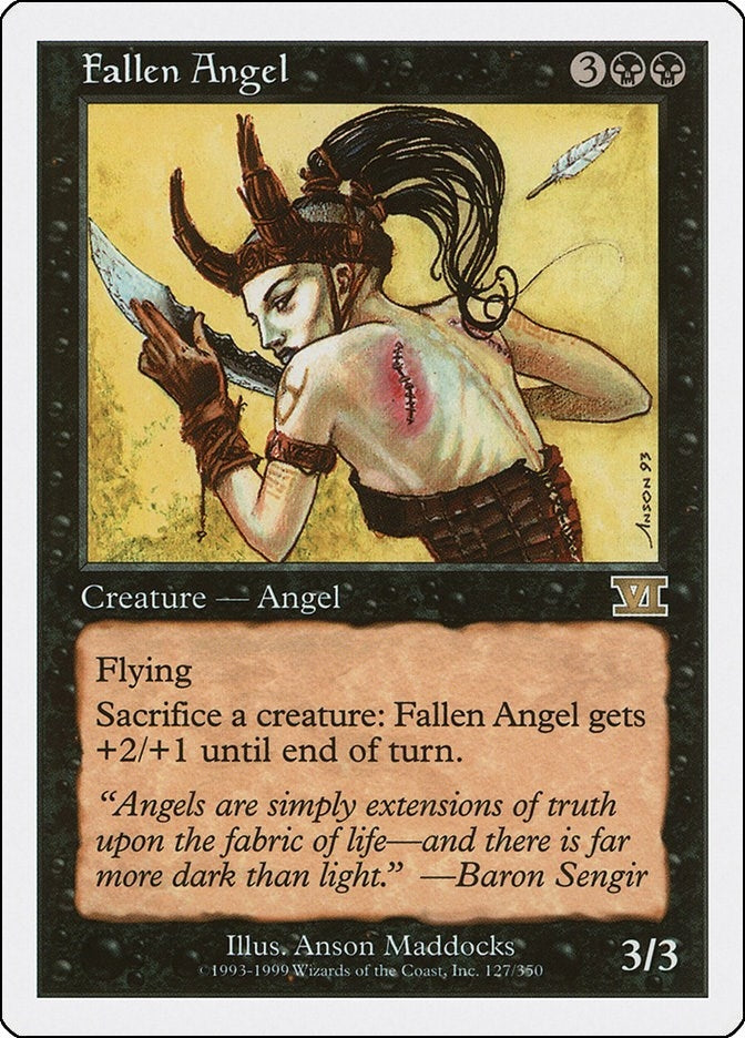 Fallen Angel (127) [6ED] - MTG Single