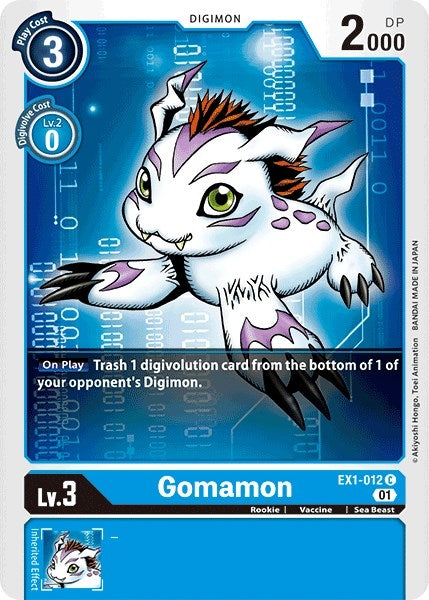 Gomamon (1012) [EX01] - Digimon Card Game Single