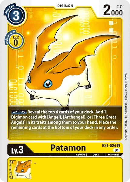 Patamon (1024) [EX01] - Digimon Card Game Single