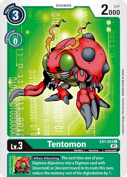 Tentomon (1033) [EX01] - Digimon Card Game Single