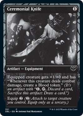 Ceremonial Knife (521) [DBL] - MTG Single