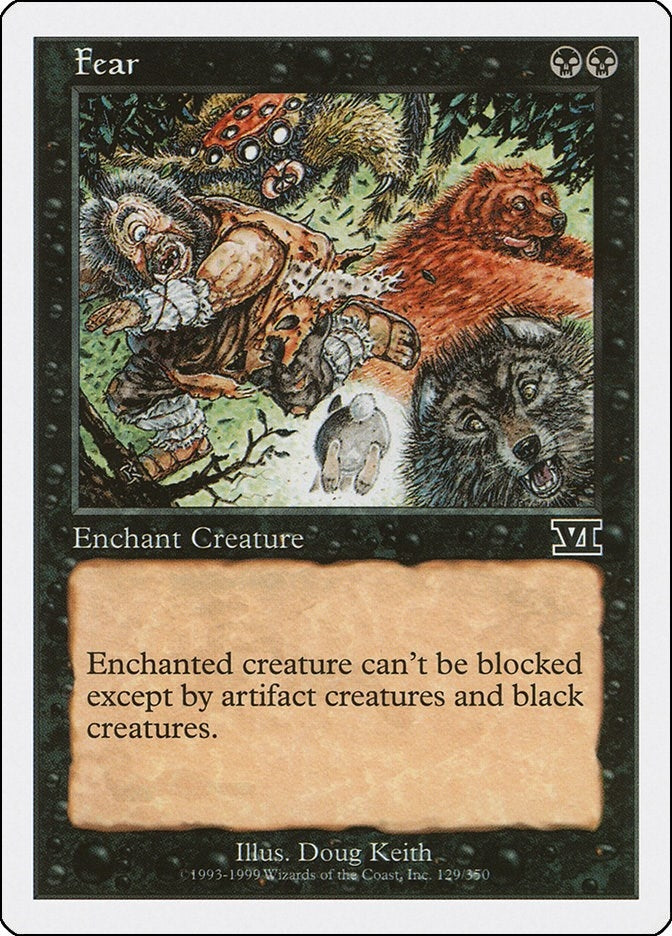 Fear (129) [6ED] - MTG Single