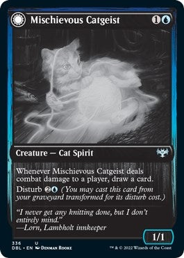 Mischievous Catgeist (336) [DBL] - MTG Single
