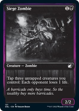 Siege Zombie (121) [DBL] - MTG Single