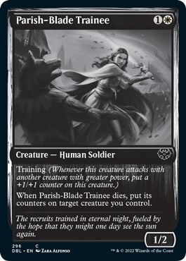 Parish-Blade Trainee (296) [DBL] - MTG Single