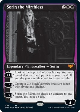 Sorin the Mirthless (398) [DBL] - MTG Single