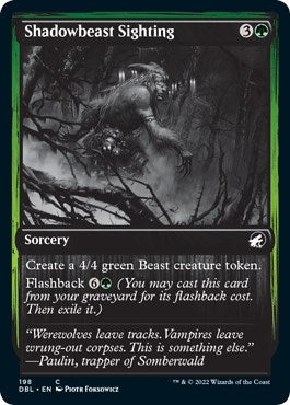 Shadowbeast Sighting (198) [DBL] - MTG Single