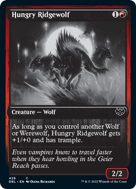 Hungry Ridgewolf (428) [DBL] - MTG Single