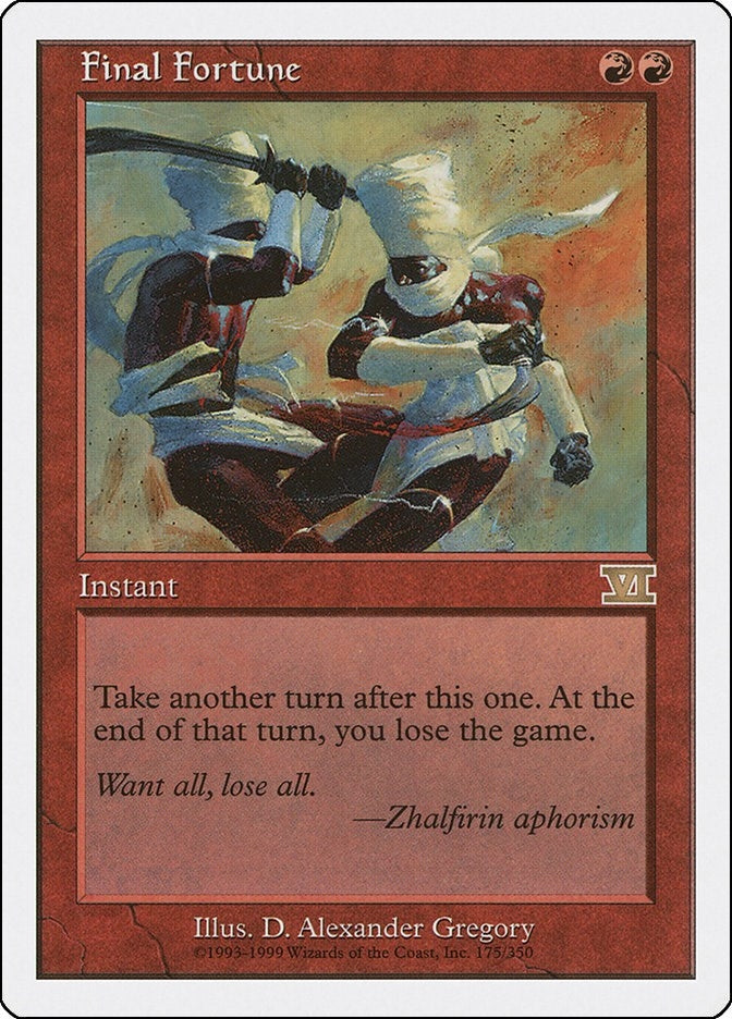 Final Fortune (175) [6ED] - MTG Single