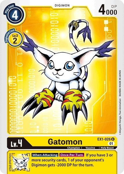 Gatomon (1026) [EX01] - Digimon Card Game Single