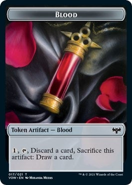 Blood // Spirit (002) Double-sided Token (0) [VOW] - MTG Single