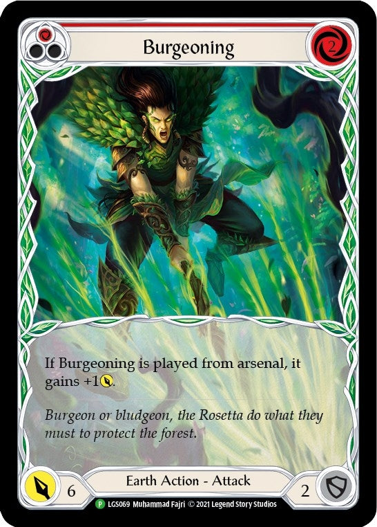 Burgeoning (Red) (69) [PR] - Flesh and Blood TCG Single