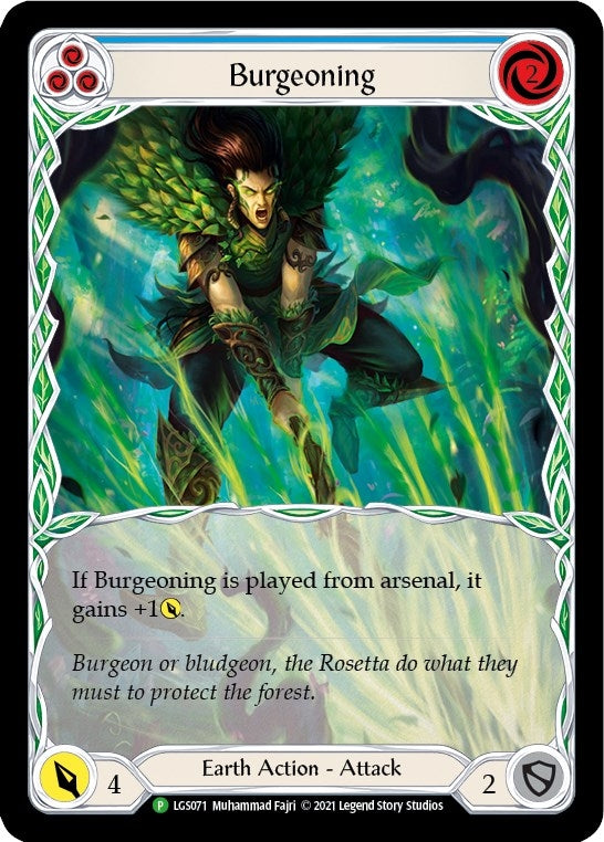 Burgeoning (Blue) (71) [PR] - Flesh and Blood TCG Single