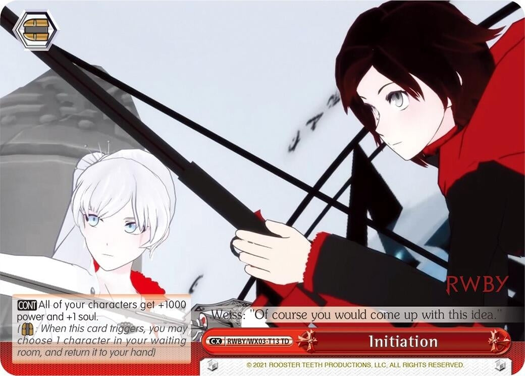 Initiation (313) [RWBY/WX03] - Weiss Schwarz Single