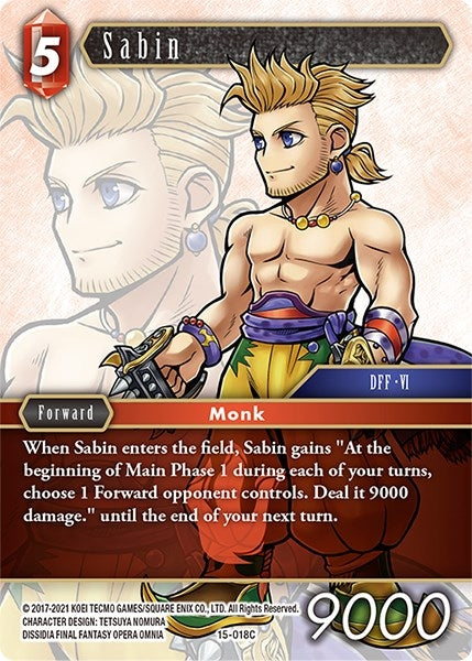Sabin (15) [15] - Final Fantasy TCG Single