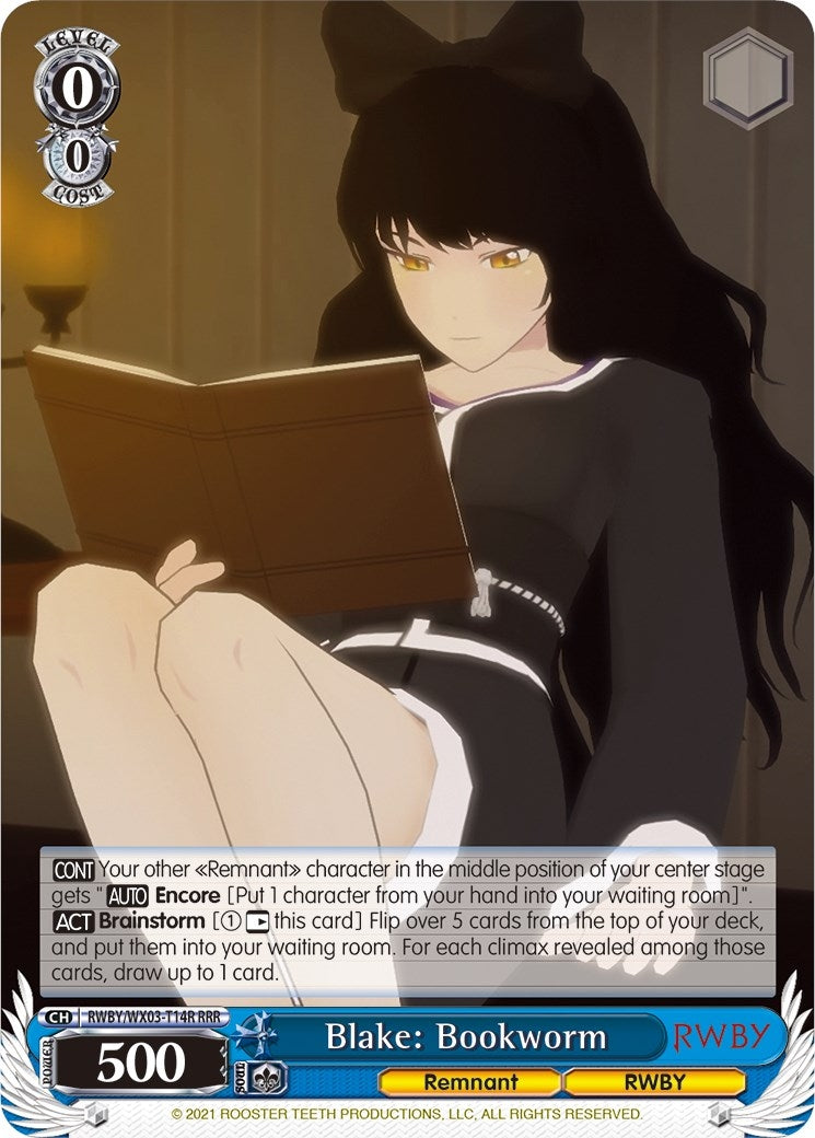 Blake: Bookworm (RRR) (314) [RWBY/WX03] - Weiss Schwarz Single