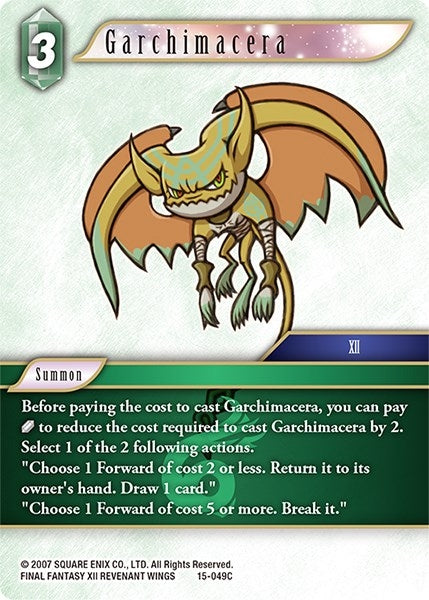 Garchimacera (15) [15] - Final Fantasy TCG Single