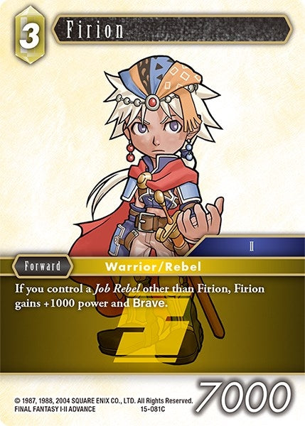 Firion - 15-081C (15) [15] - Final Fantasy TCG Single