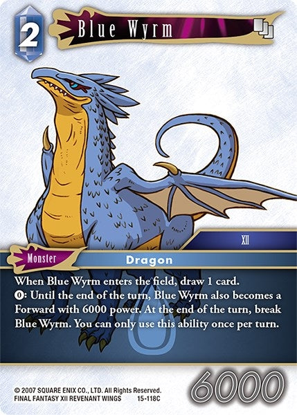 Blue Wyrm (15) [15] - Final Fantasy TCG Single