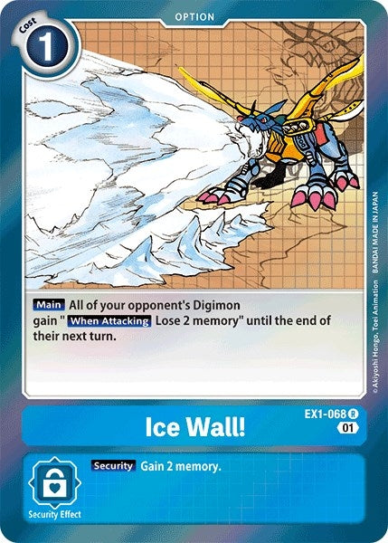 Ice Wall! (1068) [EX01] - Digimon Card Game Single