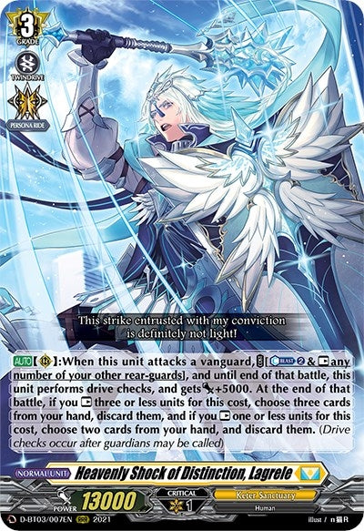 Heavenly Shock of Distinction Lagrele (3007) [D-BT03] - Cardfight Vanguard Single