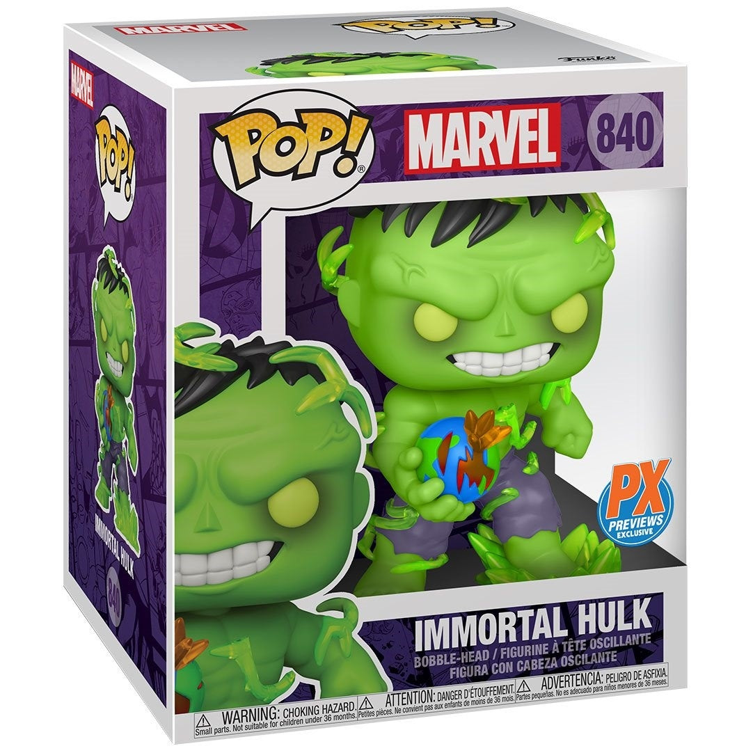 Marvel Heroes: Immortal Hulk 6’’ (Previews Exclusive) (840) [POP!] - Funko Sealed