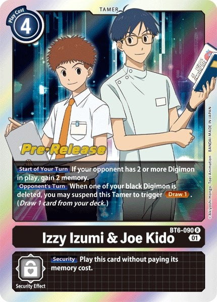 Izzy Izumi & Joe Kido (6090) [BT06_PR] - Digimon Card Game Single