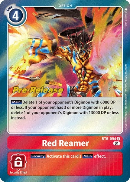 Red Reamer (6094) [BT06_PR] - Digimon Card Game Single