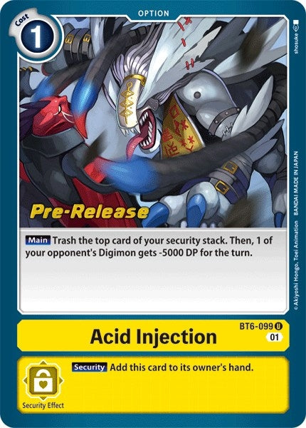 Acid Injection (6099) [BT06_PR] - Digimon Card Game Single