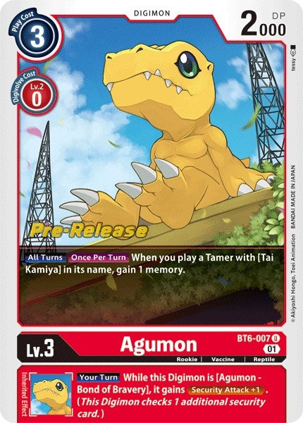 Agumon (6007) [BT06_PR] - Digimon Card Game Single