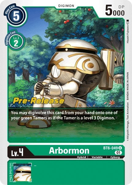 Arbormon (6049) [BT06_PR] - Digimon Card Game Single