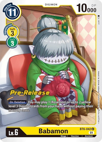 Babamon (6042) [BT06_PR] - Digimon Card Game Single