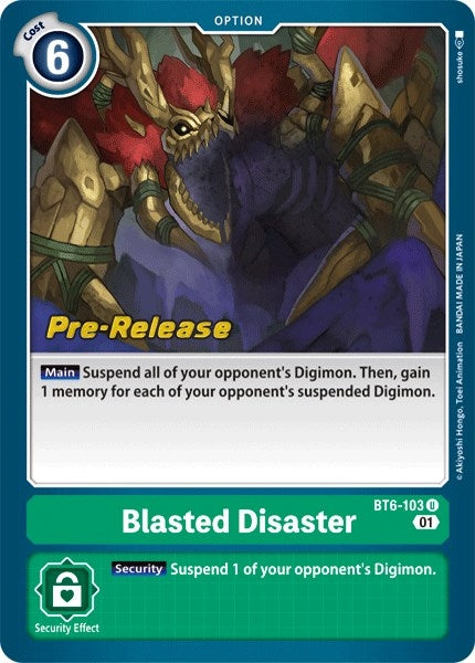 Blasted Disaster (6103) [BT06_PR] - Digimon Card Game Single
