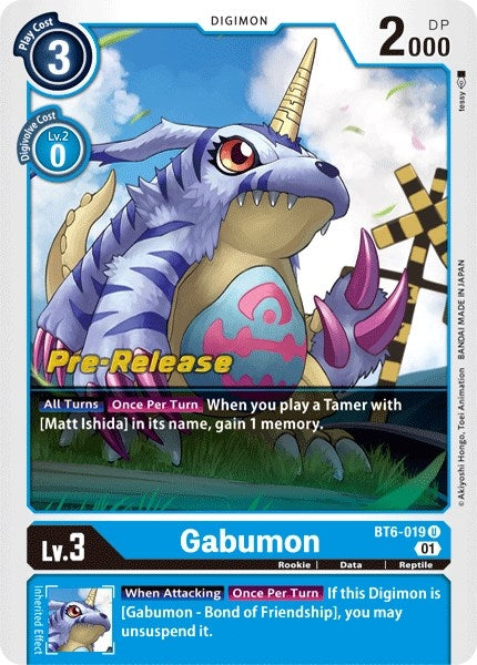 Gabumon (6019) [BT06_PR] - Digimon Card Game Single