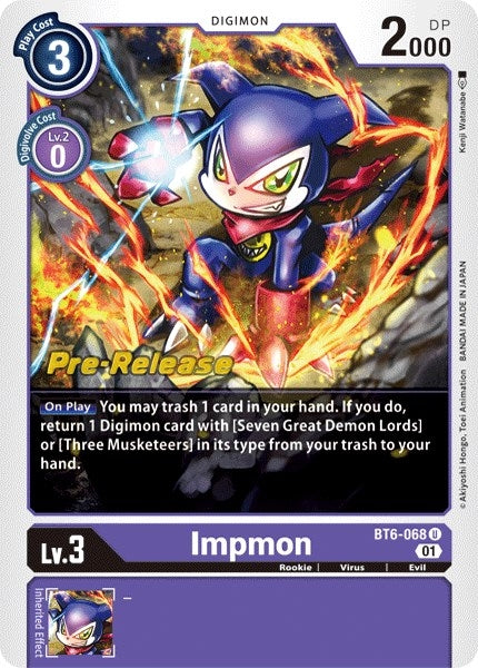 Impmon (6068) [BT06_PR] - Digimon Card Game Single
