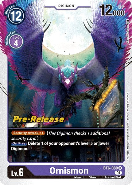 Ornismon (6080) [BT06_PR] - Digimon Card Game Single