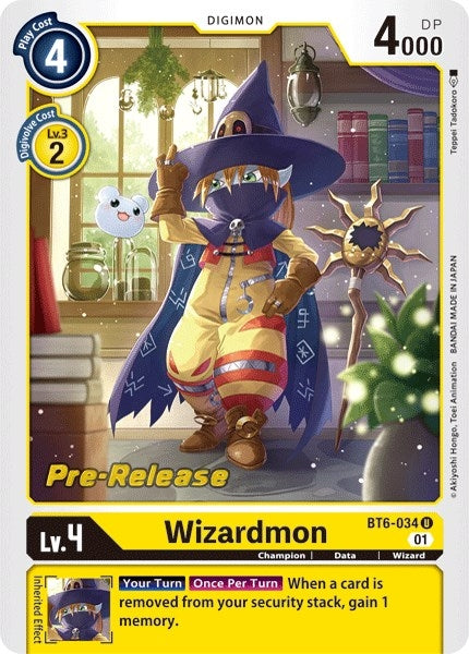 Wizardmon (6034) [BT06_PR] - Digimon Card Game Single