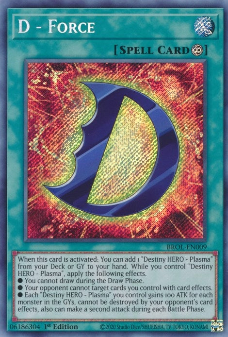 D - Force (9) (BROL) - YuGiOh Single