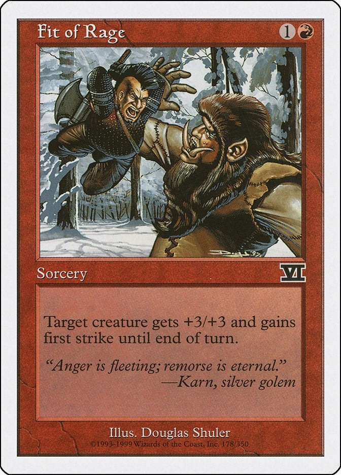 Fit of Rage (178) [6ED] - MTG Single