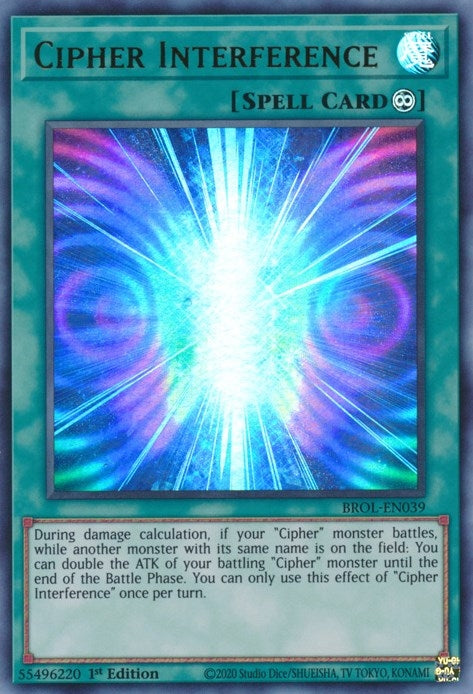 Cipher Interference (39) (BROL) - YuGiOh Single