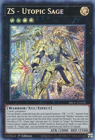 ZS - Utopic Sage (58) (BROL) - YuGiOh Single