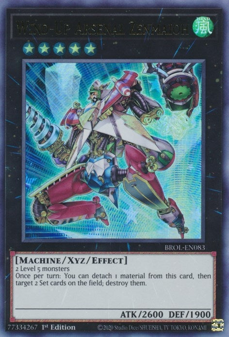 Wind-Up Arsenal Zenmaioh (83) (BROL) - YuGiOh Single