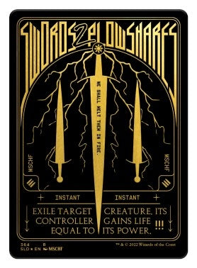 Swords to Plowshares (Foil Etched) (Gold) (364) [SLD] - MTG Single