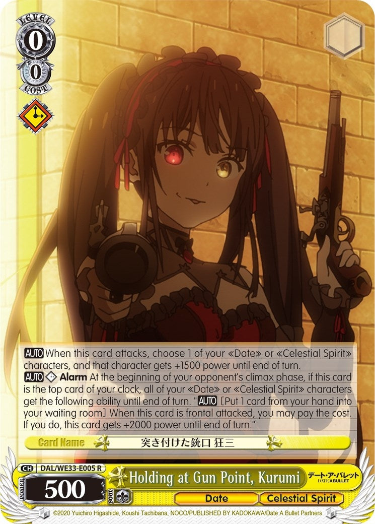 Holding at Gun Point Kurumi (Parallel Foil) (33005) [DAL/WE33] - Weiss Schwarz Single