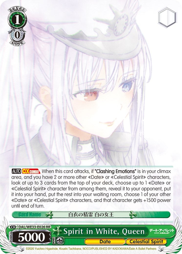 Spirit in White Queen (33026) [DAL/WE33] - Weiss Schwarz Single